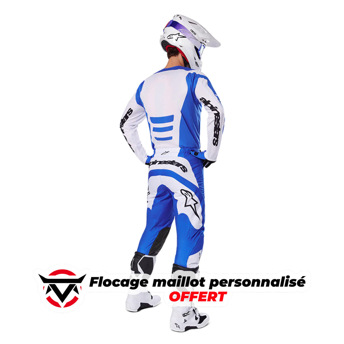 Tenue ALPINESTARS Fluid Haul bleu/blanc 2025 – oxmoto