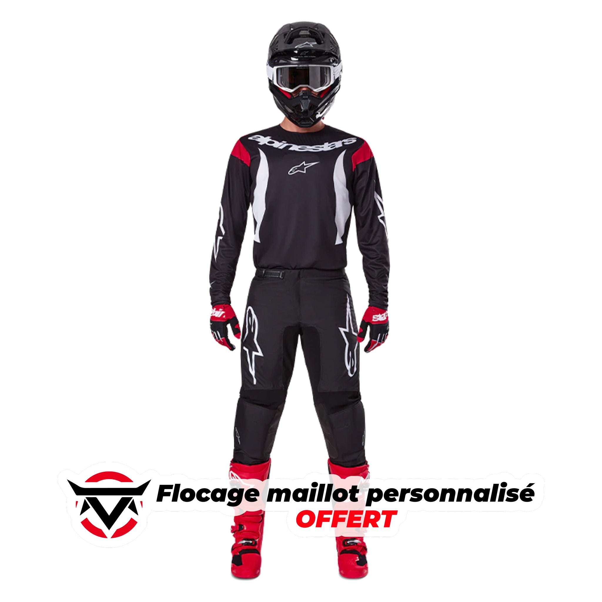 Tenue ALPINESTARS Fluid Haul noir/blanc 2025 – oxmoto